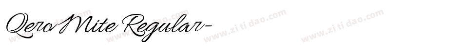 Qero Mite Regular字体转换